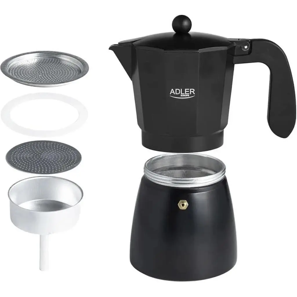 Cafetiera gheizer Adler AD-4420, negru