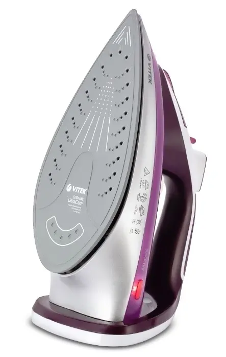 Утюг Vitek VT-1246, белый/фиолетовый на tehnoparc.md Утюг Vitek VT-1246, белый/фиолетовый