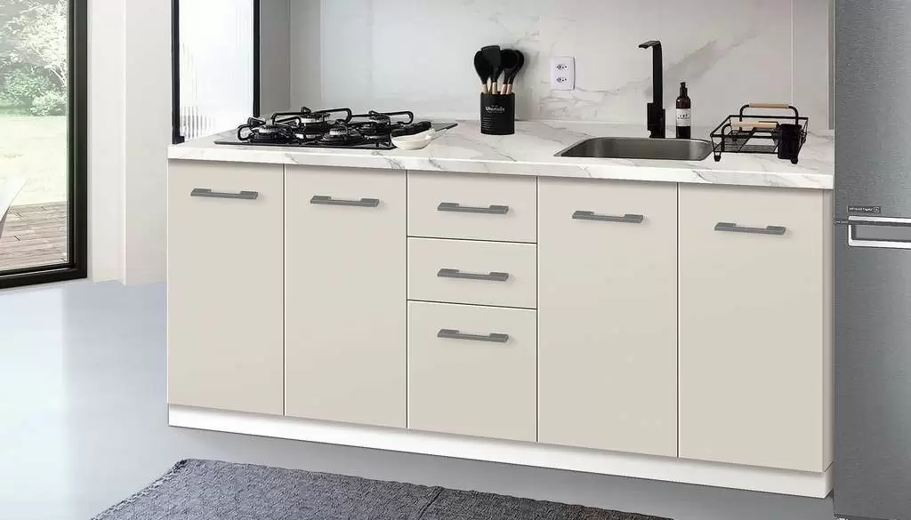 Bucătărie Modern Bono H110, alb/cașmir