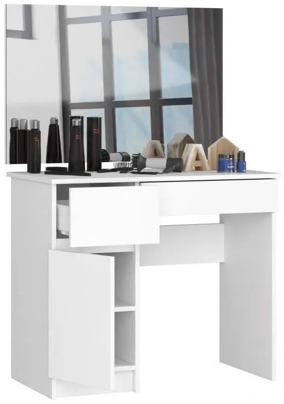Masă de toaletă Akord P-2/SL 900x600cm Left, alb