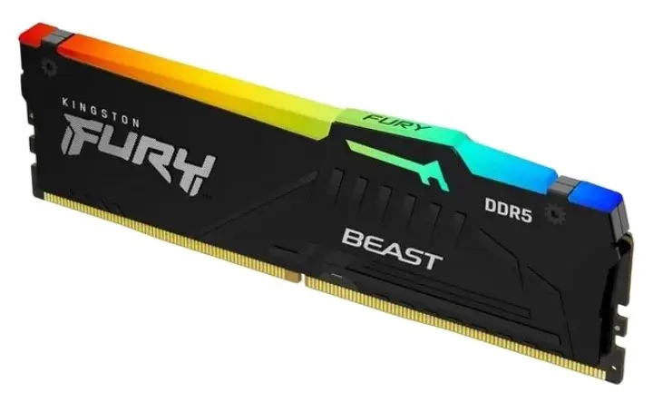 Memorie Kingston Fury Beast RGB 32GB DDR5-5600MHz, CL40-40-40, 1.25V