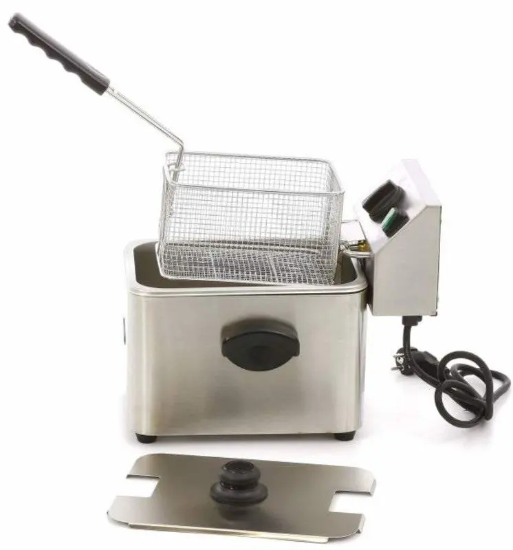 Friteuză electrică Maxima 09300410, inox/negru