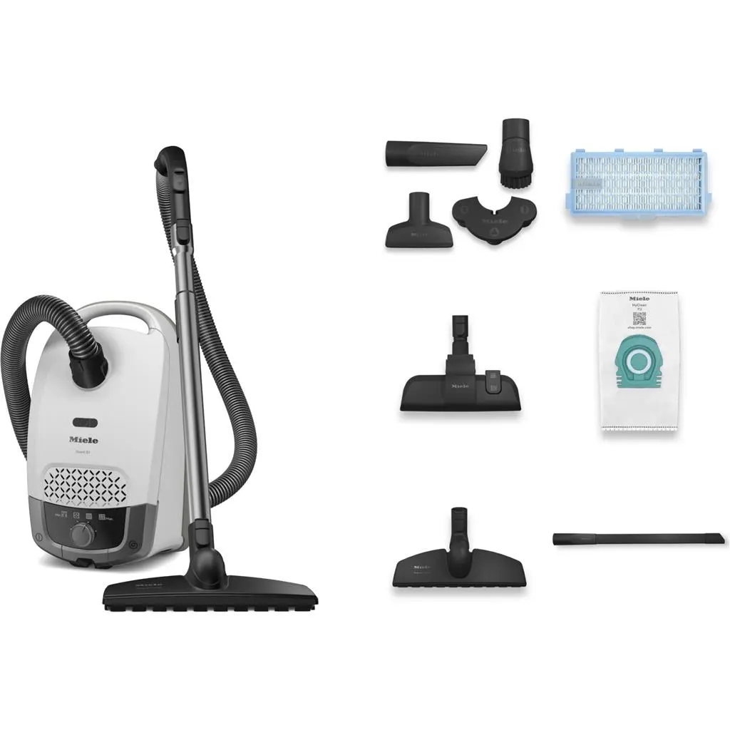 Aspirator cu curațare uscata Miele Guard S1 Parquet Flex BRWS, alb