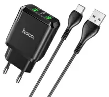 Зарядное устройство Hoco N6 Charmer Type-C, черный
