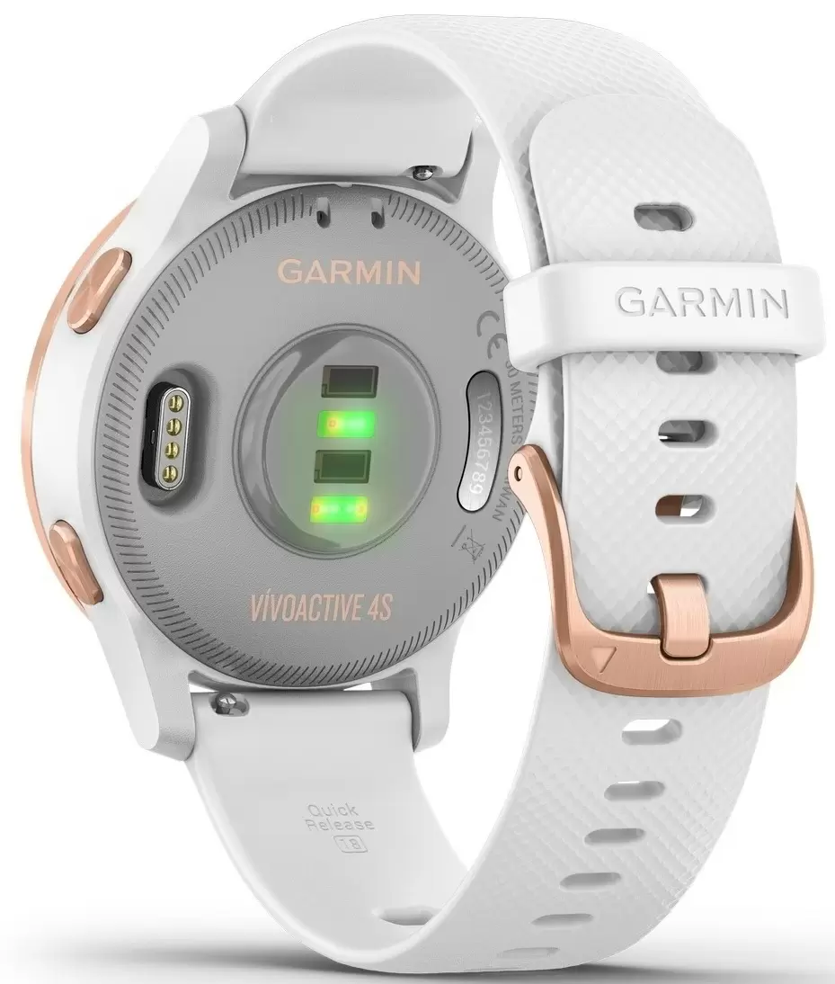 Умные часы Garmin vivoactive 4S, белый/розовое золото