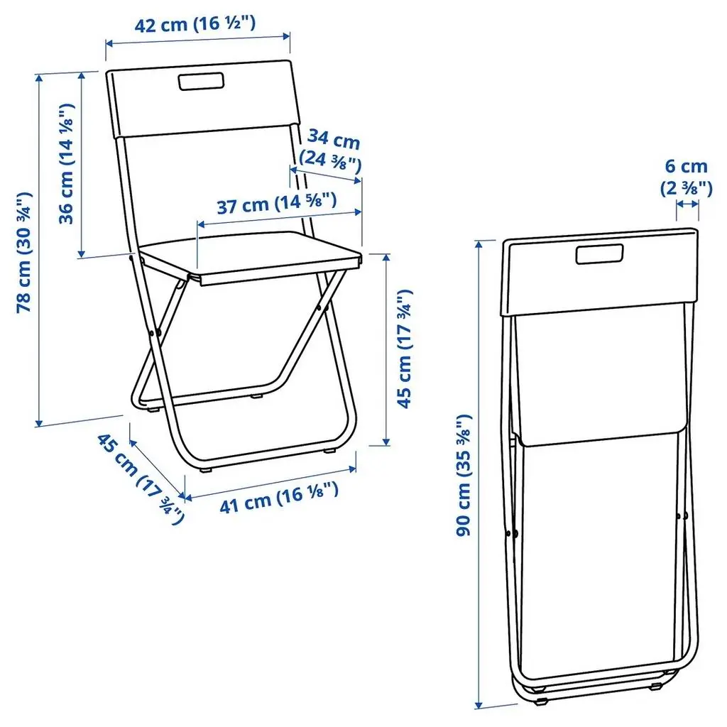 Стул IKEA Gunde, белый