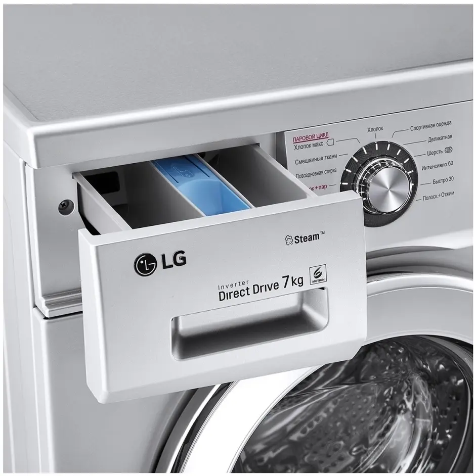 Maşină de spălat rufe LG F12M7HDS4, gri pe tehnoparc.md Maşină de spălat rufe LG F12M7HDS4, gri