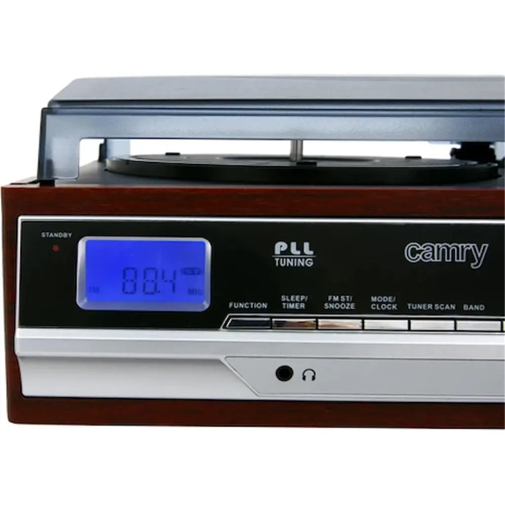 Проигрыватель Camry CR-1168, коричневый на tehnoparc.md Проигрыватель Camry CR-1168, коричневый