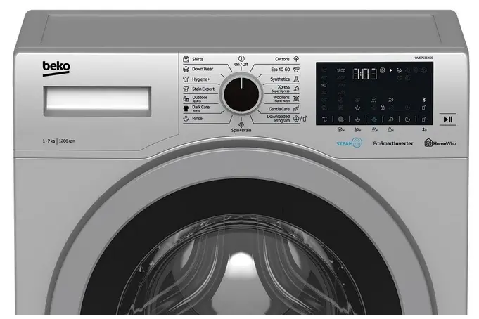 Maşină de spălat rufe Beko WUE7636XSS, gri pe tehnoparc.md Maşină de spălat rufe Beko WUE7636XSS, gri