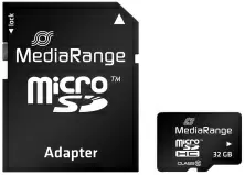 Карта памяти MediaRange MR959 microSDHC Class 10 + SD adapter 32GB