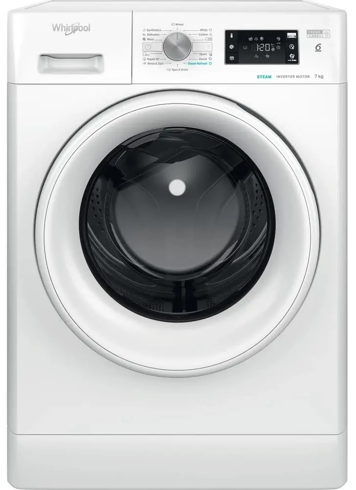 Maşină de spălat rufe Whirlpool FFB 7459 WV EE, alb pe tehnoparc.md Maşină de spălat rufe Whirlpool FFB 7459 WV EE, alb