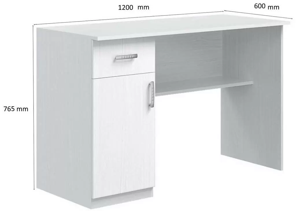 Письменный стол Ideal Mobila E05, белый