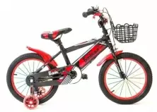Bicicletă pentru copii Baikal BK16, negru/roșu
