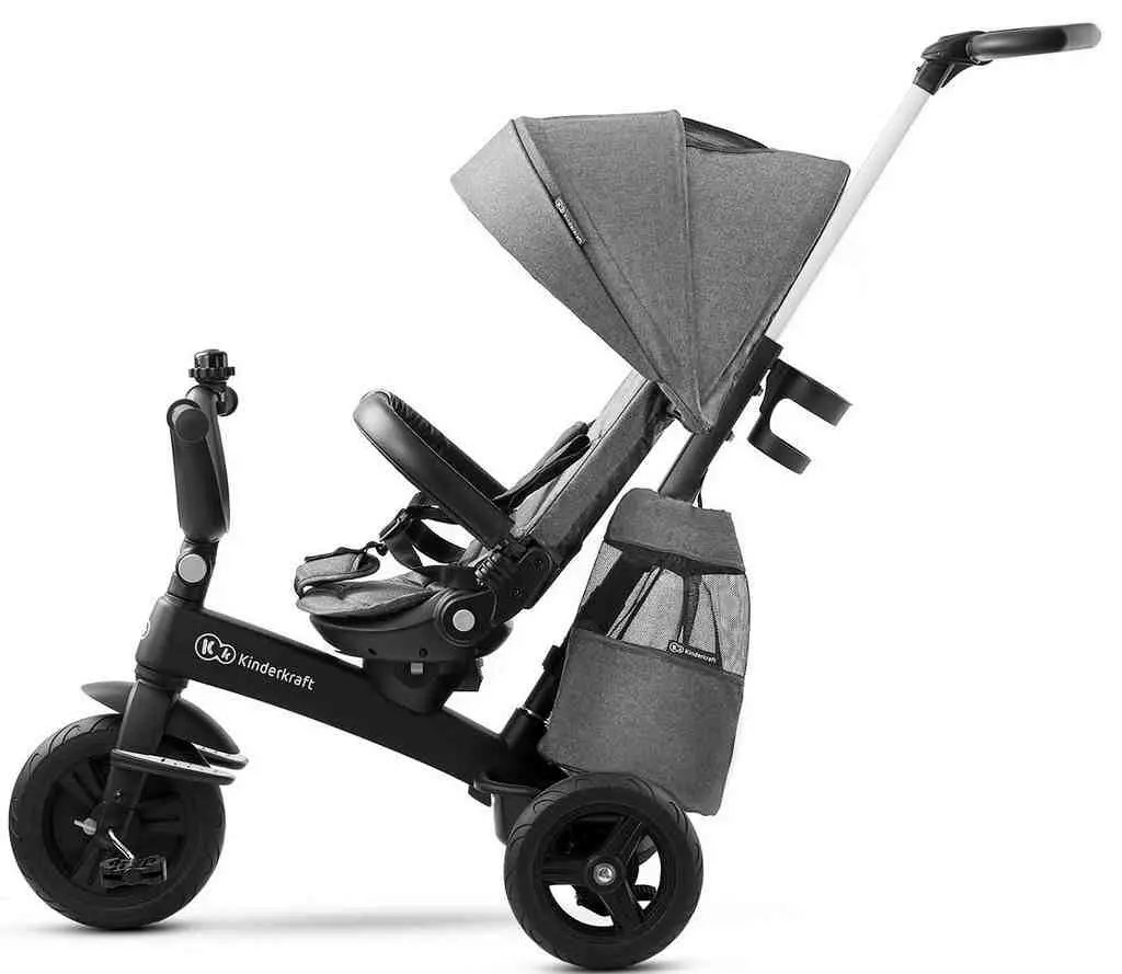Bicicletă pentru copii KinderKraft Easytwist, gri
