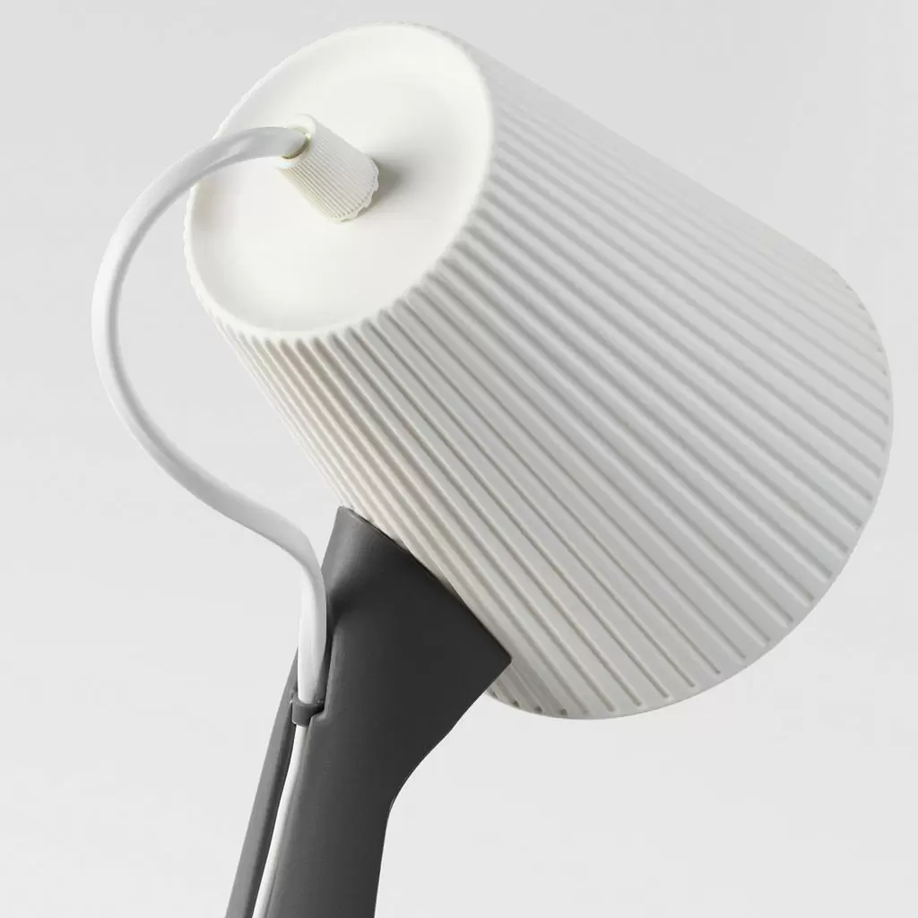 Настольная лампа IKEA Svallet, темно-серый/белый