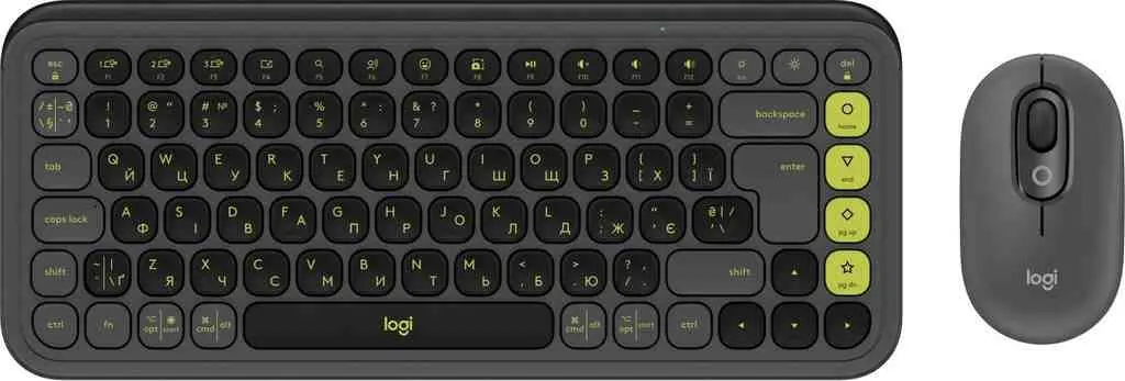 Set Logitech POP ICON, grafit/verde