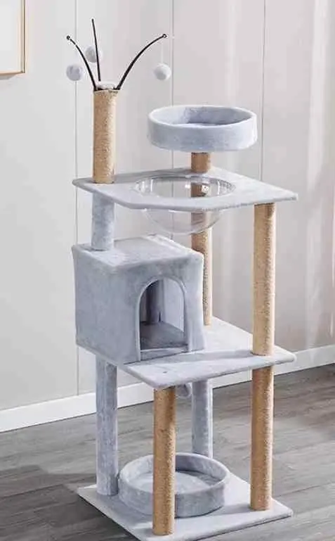 Ansamblu pentru pisici Cat Tree 523, gri