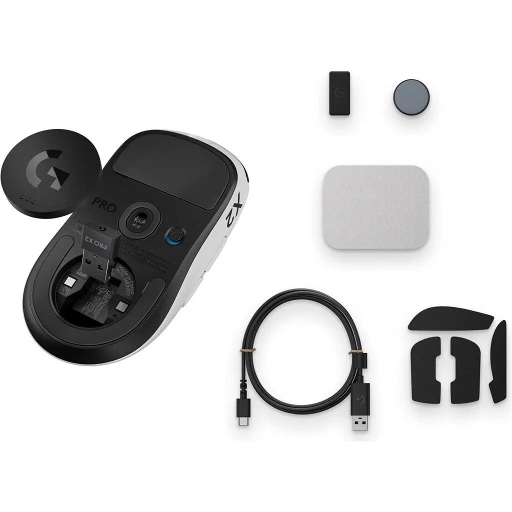 Mouse Logitech Pro X2 Superstrike Hits White, alb/negru pe tehnoparc.md Mouse Logitech Pro X2 Superstrike Hits White, alb/negru