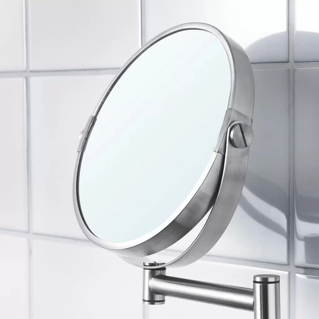 Oglindă cosmetică IKEA Brogrund 3x27cm, inox