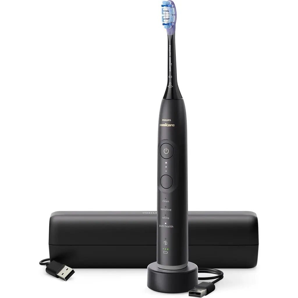 Электрическая зубная щетка Philips HX7421/01, черный на tehnoparc.md Электрическая зубная щетка Philips HX7421/01, черный