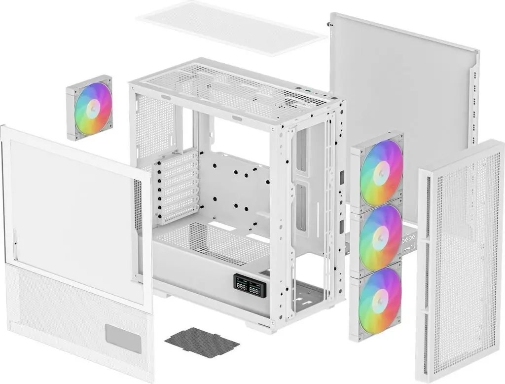 Корпус DeepCool CH560 Digital WH, белый