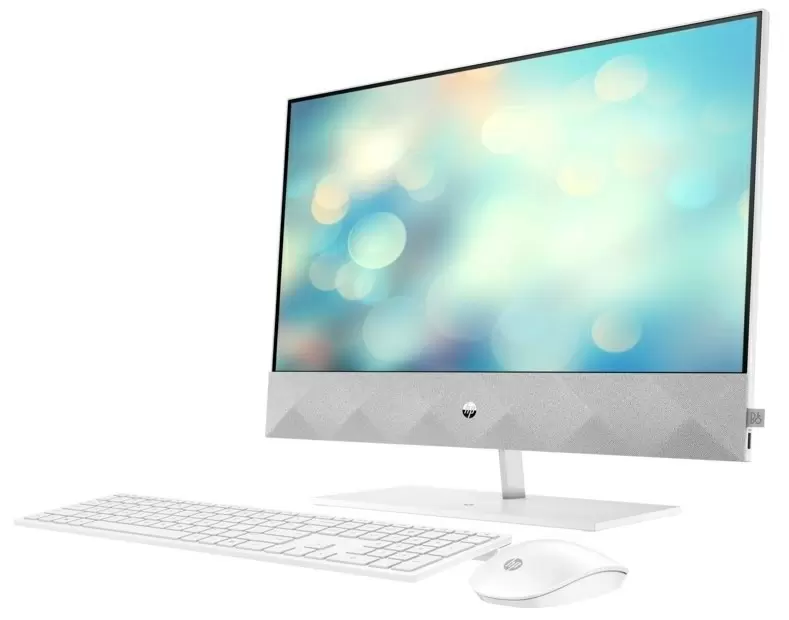 Моноблок HP Pavilion 24 60P22EA (23.8"/FHD/Ryzen 3 5300U/8GB/256GB/AMD Radeon), серебристый