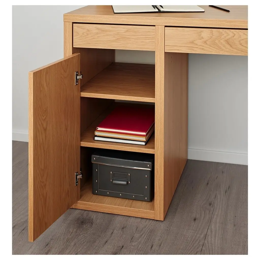 Детский письменный стол IKEA Micke 105x50см, дуб на tehnoparc.md Детский письменный стол IKEA Micke 105x50см, дуб
