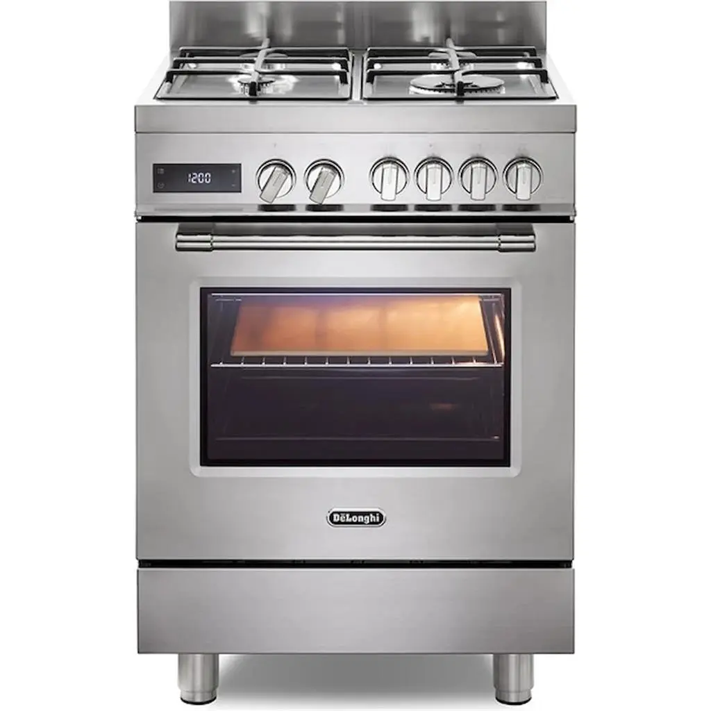 Профессиональная плита DeLonghi PRO 66 MXL PZ, нержавеющая сталь