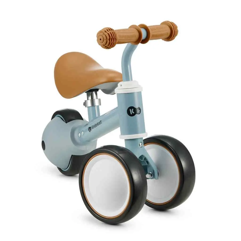 Bicicletă fără pedale KinderKraft Cutie, albastru deschis