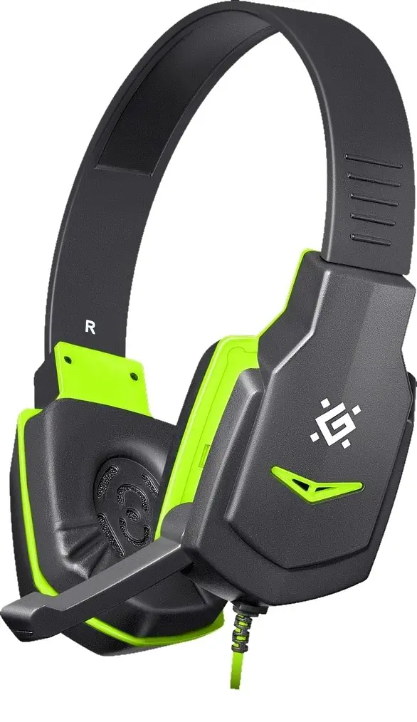 Căşti Defender Warhead G-320, negru/verde