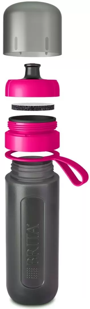 Бутылка с фильтром Brita Fill&Go Active 600мл, розовый