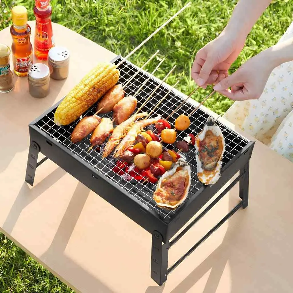 Grătar 4Life BBQ Grill AT95, negru