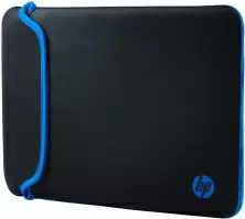 Husă pentru laptop HP Chroma Sleeve, negru/albastru