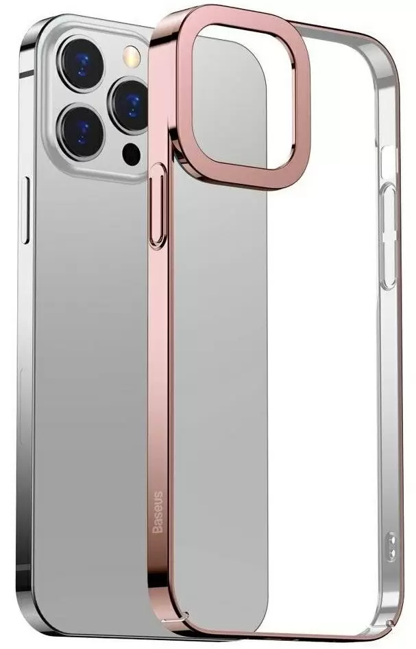 Чехол Baseus Glitter Phone iPhone 13 Pro Max, розовый