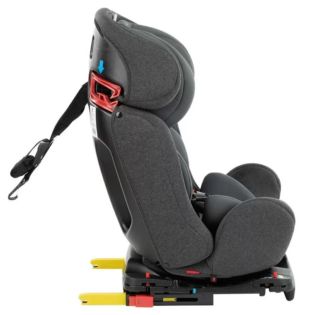 Scaun auto Kikka Boo 4 Safe + Isofix, negru/gri