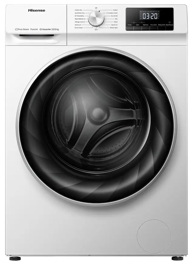 Стиральная машина Hisense WDQY1014EVJM, белый на tehnoparc.md Стиральная машина Hisense WDQY1014EVJM, белый