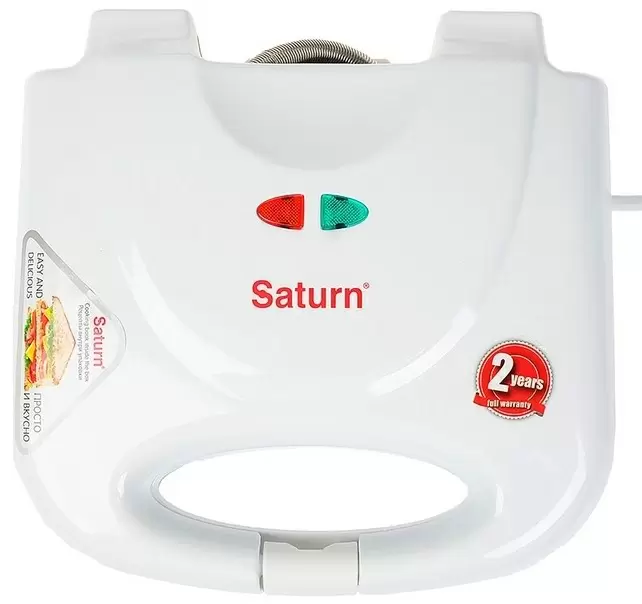 Aparat pentru preparat sandwich Saturn ST-EC1082, alb