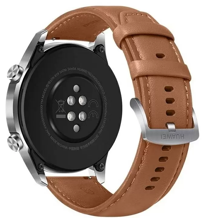 Smartwatch Huawei Watch GT 2 46mm Leather Strap Pebble Brown Silver