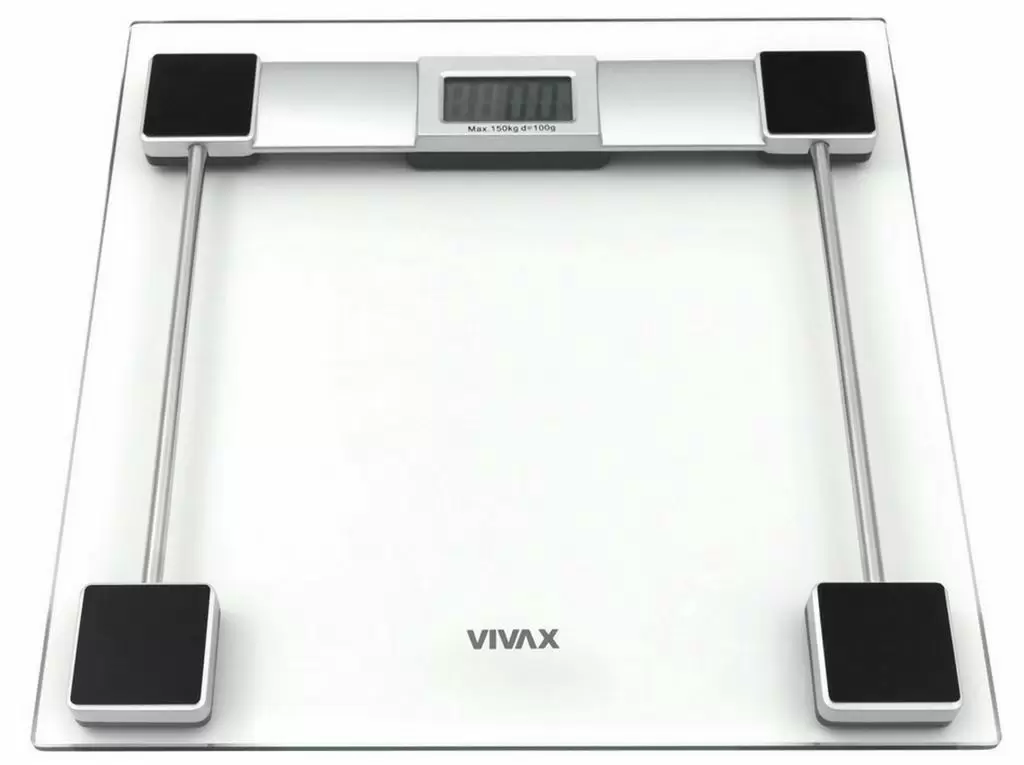 Напольные весы Vivax PS-154, черный/прозрачный