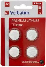 Батарейка Verbatim CR2032 49533, 4шт