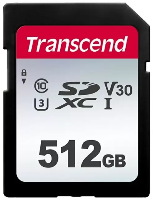 Карта памяти Transcend SDXC 300S, 512GB