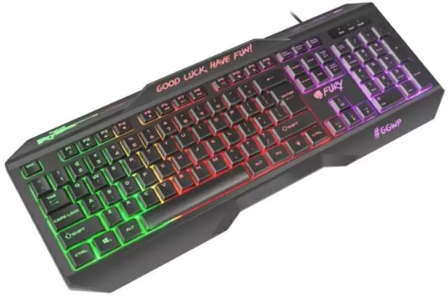 Tastatură Fury Hellfire 2 (RU), negru