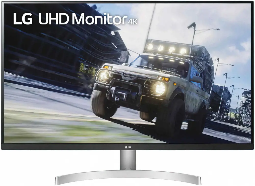 Monitor LG 32UN500-W, alb/negru