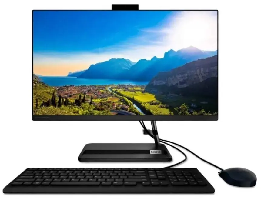 Моноблок Lenovo IdeaCentre 3 24ALC6 (23.8"/FHD/Ryzen 5 7430U/16GB/512GB), черный