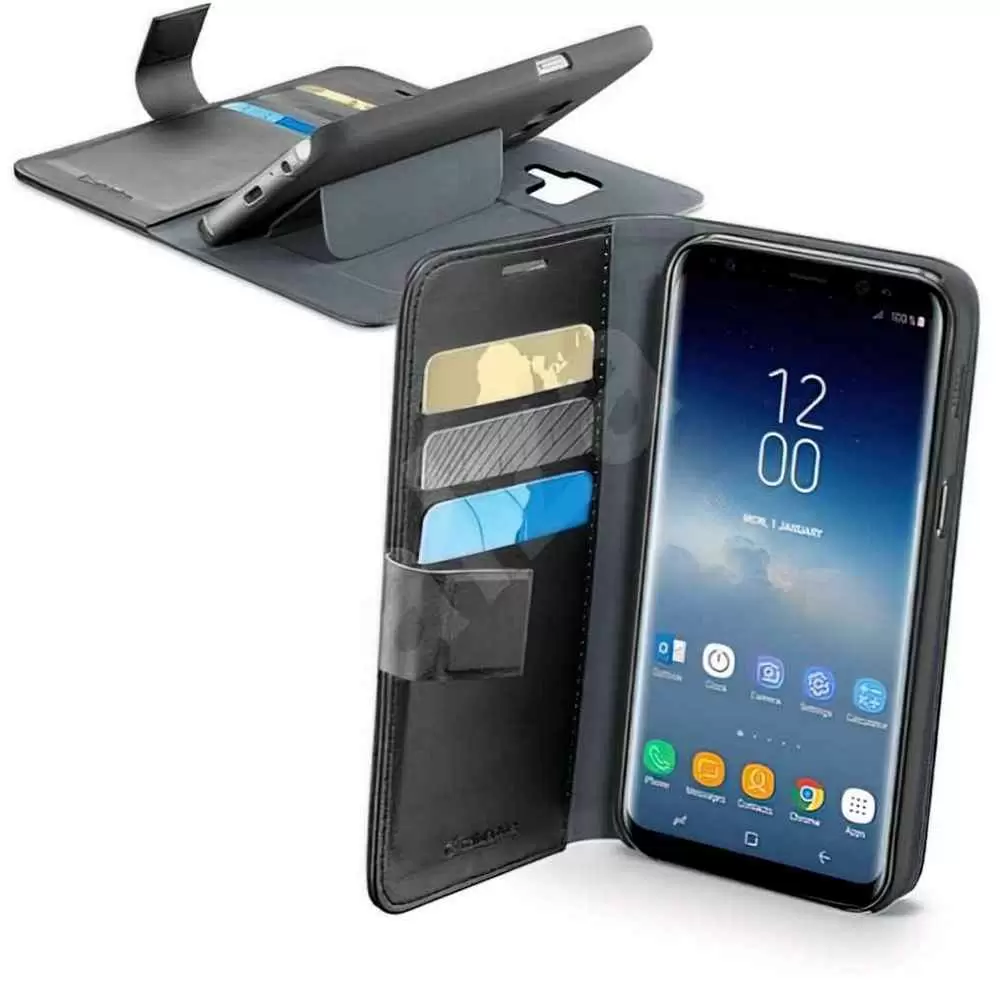 Husă de protecție Cellularline Book Agenda Galaxy S9+, negru