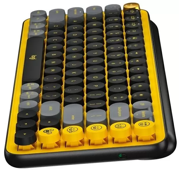 Tastatură Logitech POP Keys, negru/galben