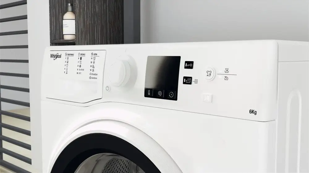 Maşină de spălat rufe Whirlpool WRBSS 6215 W EU, alb pe tehnoparc.md Maşină de spălat rufe Whirlpool WRBSS 6215 W EU, alb