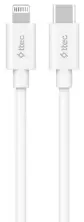 Cablu USB ttec Type-C to Lightning 1.5m, alb