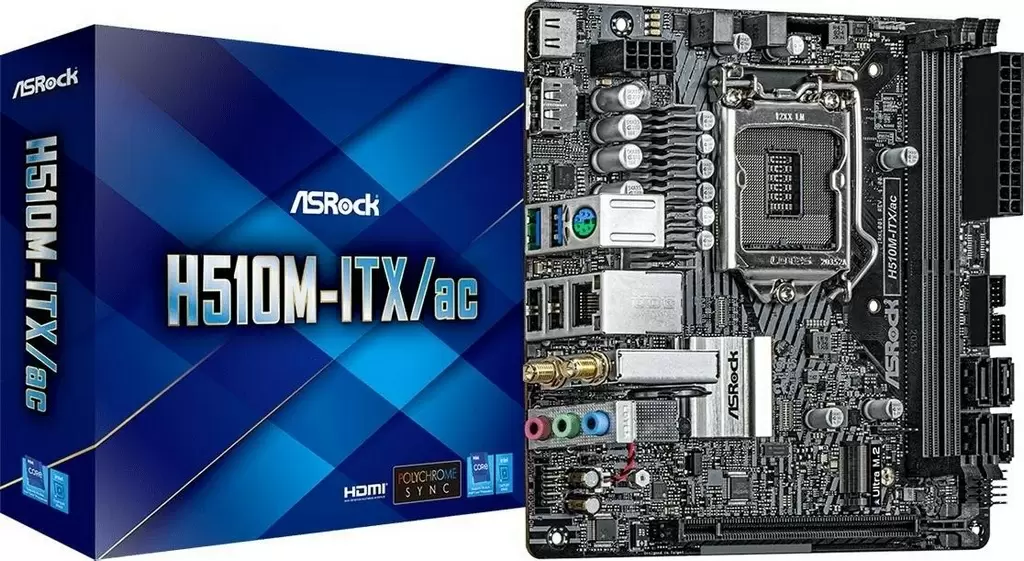 Материнская плата ASrock H510M-ITX/ac