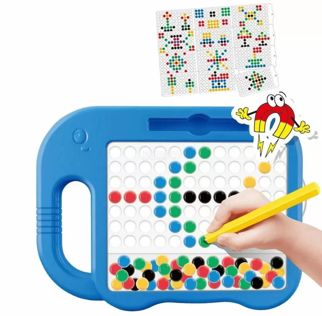 Joc educativ Woopie Montessori MagPad Elephant, albastru